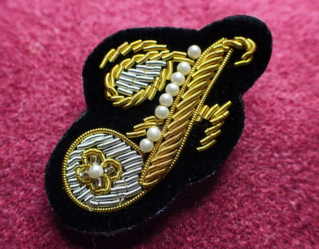 アルファベットモールバッジF001