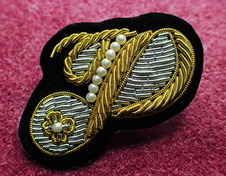 アルファベットモールバッジP001